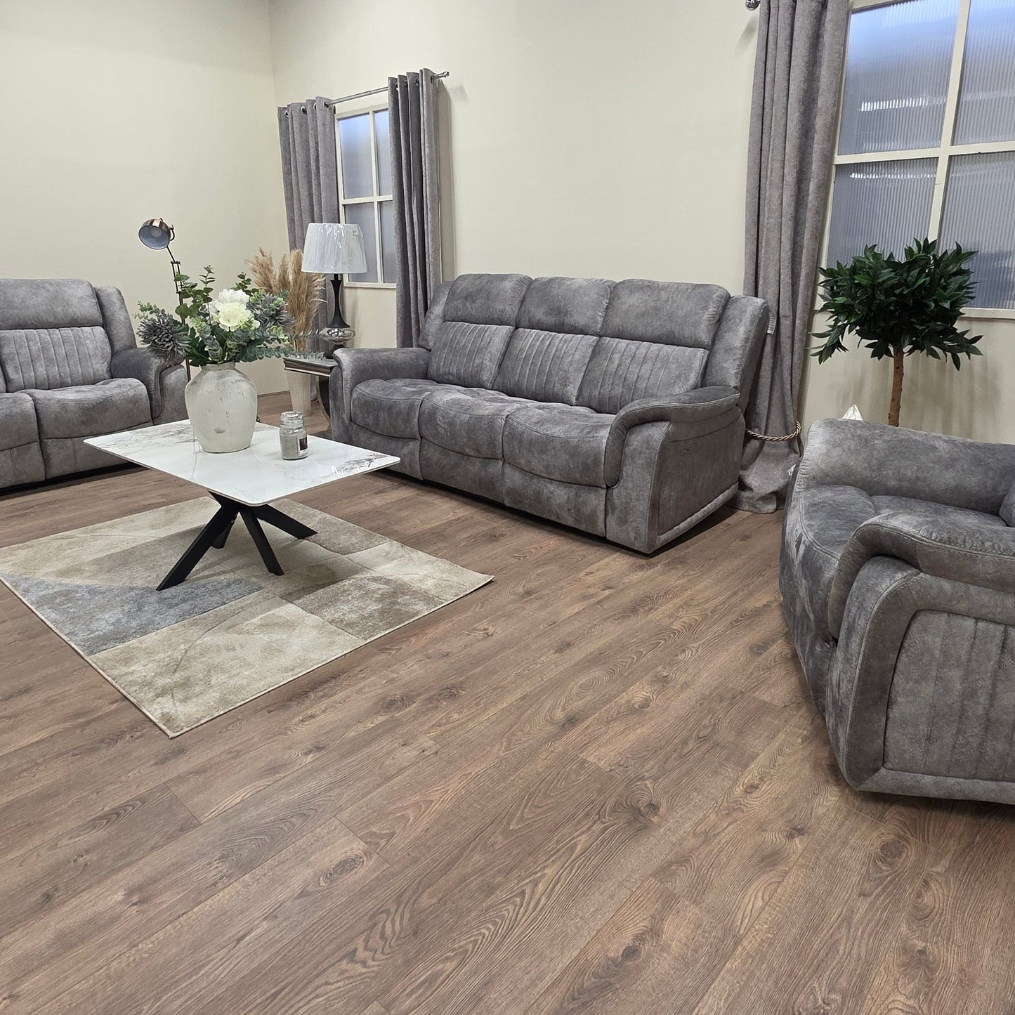 Set divani reclinabili Washington Electric 3+2+1