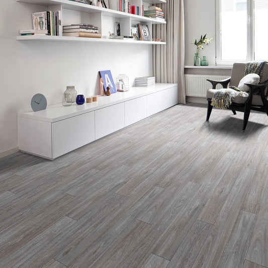 Parquet laminato lusso grigio cenere 8 mm
